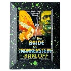 The Bride FRANKENSTEIN  Monster Universal Vintage Retro Cult Classic Flim Frame